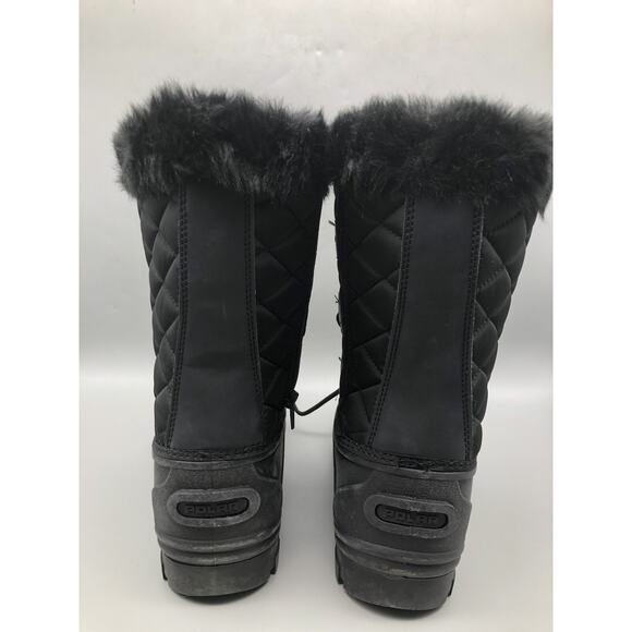 Womens Mid Calf Mountain Walking Tactical Waterproof Boots Black US-10 EU-41 - Picture 5 of 16